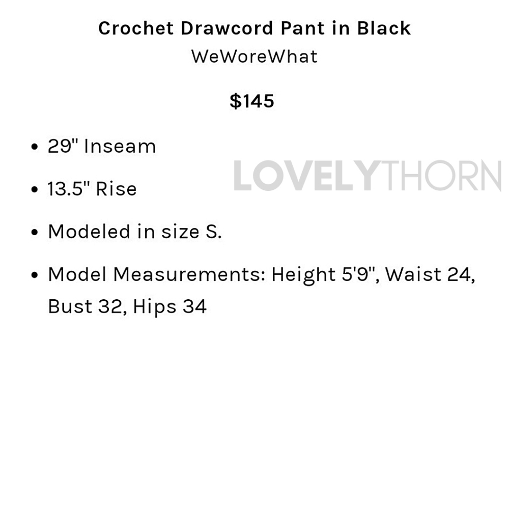WE WORE WHAT // green crochet drawcord cover-up wide leg Danielle Bernstein - Picture 10 of 10